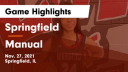 Springfield  vs Manual  Game Highlights - Nov. 27, 2021