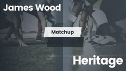 Matchup: James Wood HS vs. Heritage  2016