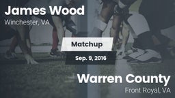 Matchup: James Wood HS vs. Warren County  2016