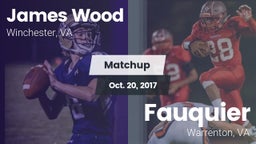 Matchup: James Wood HS vs. Fauquier  2017