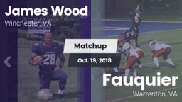 Matchup: James Wood HS vs. Fauquier  2018