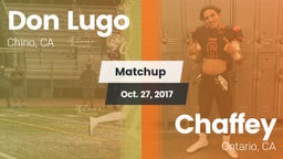 Matchup: Don Lugo  vs. Chaffey  2017