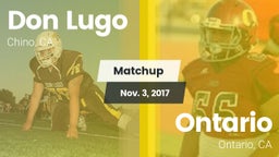 Matchup: Don Lugo  vs. Ontario  2017
