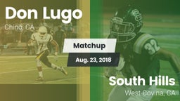 Matchup: Don Lugo  vs. South Hills  2018