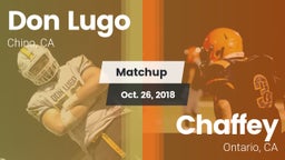 Matchup: Don Lugo  vs. Chaffey  2018
