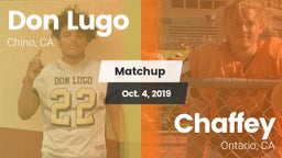Matchup: Don Lugo  vs. Chaffey  2019