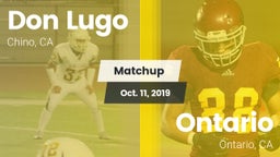 Matchup: Don Lugo  vs. Ontario  2019