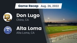 Recap: Don Lugo  vs. Alta Loma  2022
