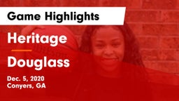 Heritage  vs Douglass  Game Highlights - Dec. 5, 2020