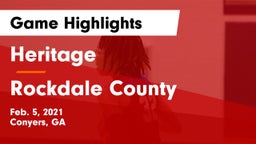 Heritage  vs Rockdale County  Game Highlights - Feb. 5, 2021