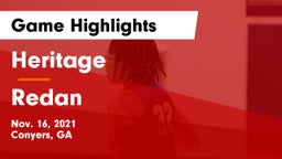 Heritage  vs Redan  Game Highlights - Nov. 16, 2021
