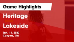 Heritage  vs Lakeside  Game Highlights - Jan. 11, 2022
