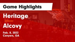 Heritage  vs Alcovy  Game Highlights - Feb. 8, 2022