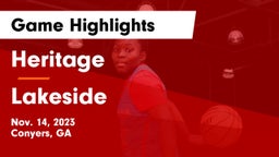 Heritage  vs Lakeside  Game Highlights - Nov. 14, 2023