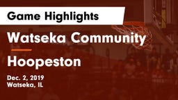 Watseka Community  vs Hoopeston Game Highlights - Dec. 2, 2019