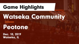 Watseka Community  vs Peotone  Game Highlights - Dec. 10, 2019