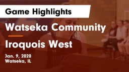 Watseka Community  vs Iroquois West  Game Highlights - Jan. 9, 2020