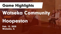 Watseka Community  vs Hoopeston Game Highlights - Feb. 13, 2020