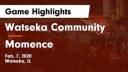 Watseka Community  vs Momence  Game Highlights - Feb. 7, 2020