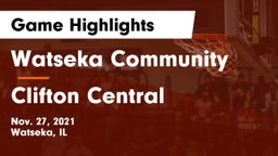 Watseka Community  vs Clifton Central Game Highlights - Nov. 27, 2021
