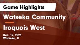 Watseka Community  vs Iroquois West Game Highlights - Dec. 12, 2023