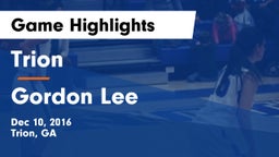Trion  vs Gordon Lee  Game Highlights - Dec 10, 2016