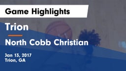 Trion  vs North Cobb Christian  Game Highlights - Jan 13, 2017