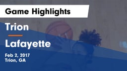 Trion  vs Lafayette  Game Highlights - Feb 2, 2017