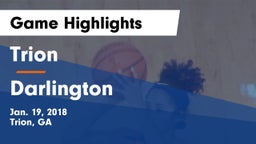 Trion  vs Darlington  Game Highlights - Jan. 19, 2018