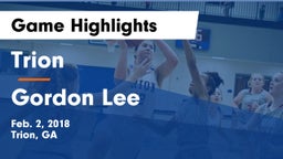 Trion  vs Gordon Lee  Game Highlights - Feb. 2, 2018