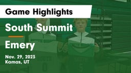 South Summit  vs Emery  Game Highlights - Nov. 29, 2023