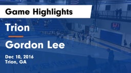 Trion  vs Gordon Lee  Game Highlights - Dec 10, 2016