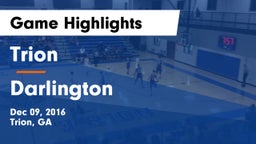Trion  vs Darlington  Game Highlights - Dec 09, 2016