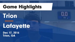 Trion  vs Lafayette  Game Highlights - Dec 17, 2016