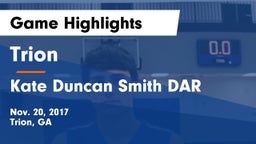 Trion  vs Kate Duncan Smith DAR Game Highlights - Nov. 20, 2017