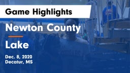 Newton County  vs Lake Game Highlights - Dec. 8, 2020