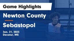 Newton County  vs Sebastopol  Game Highlights - Jan. 21, 2023