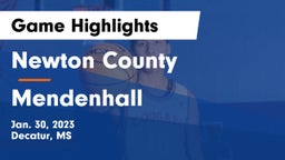 Newton County  vs Mendenhall Game Highlights - Jan. 30, 2023