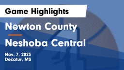 Newton County  vs Neshoba Central  Game Highlights - Nov. 7, 2023