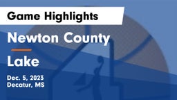 Newton County  vs Lake  Game Highlights - Dec. 5, 2023
