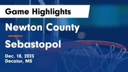 Newton County  vs Sebastopol  Game Highlights - Dec. 18, 2023