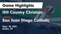 Hill Country Christian  vs San Juan Diego Catholic Game Highlights - Sept. 30, 2021