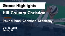 Hill Country Christian  vs Round Rock Christian Academy Game Highlights - Oct. 12, 2021