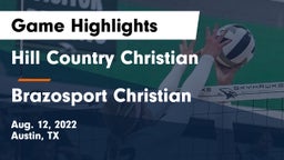 Hill Country Christian  vs Brazosport Christian  Game Highlights - Aug. 12, 2022