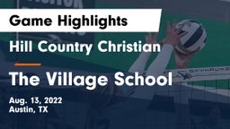 Hill Country Christian  vs The Village School Game Highlights - Aug. 13, 2022