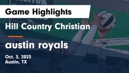Hill Country Christian  vs austin royals Game Highlights - Oct. 3, 2023
