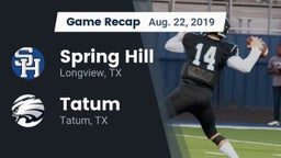 Recap: Spring Hill  vs. Tatum  2019