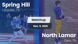 Matchup: Spring Hill High vs. North Lamar  2020
