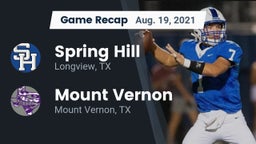 Recap: Spring Hill  vs. Mount Vernon  2021