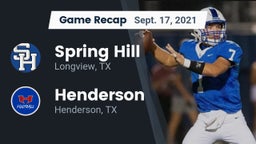 Recap: Spring Hill  vs. Henderson  2021